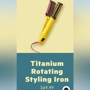 Flower by Drew Barrymore Titanium Rotating Styling Iron